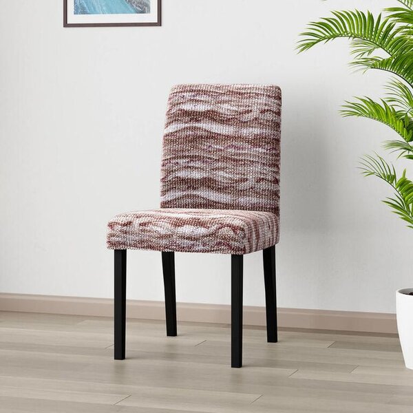 Huse bielastice OCEANO NOU bordo-maroniu scaun cu spatar 2 buc (45 x 45 x 50 cm)