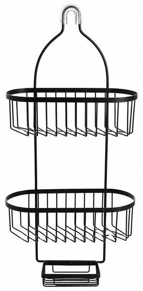 Raft metalic suspendabil pentru baie Pufo, organizator practic, 59 x 28 cm
