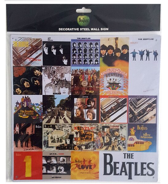 Placă metalică The Beatles - Chronology, (30 x 30 cm)