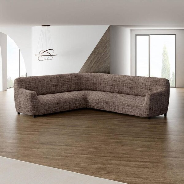 Huse bielastice VITTORIA maro colţar (l. 350 - 530 cm)