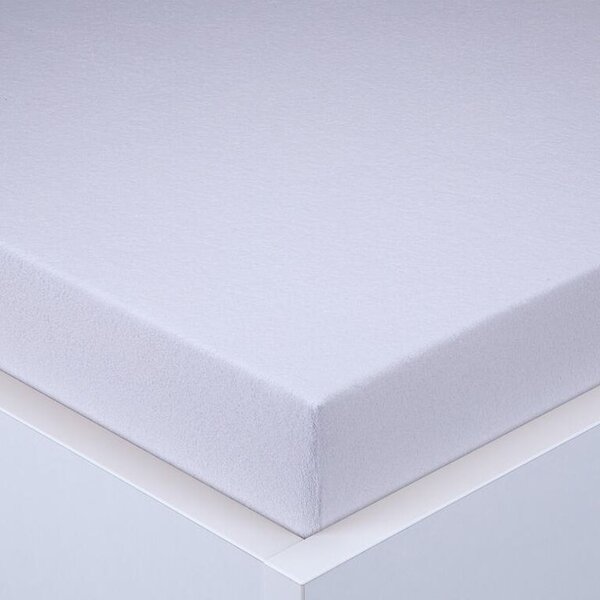 Cearşaf cu elastic frotir EXCLUSIVE alb 90 x 200 cm