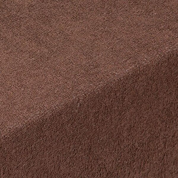 Cearşaf cu elastic frotir EXCLUSIVE maro închis 90 x 200 cm