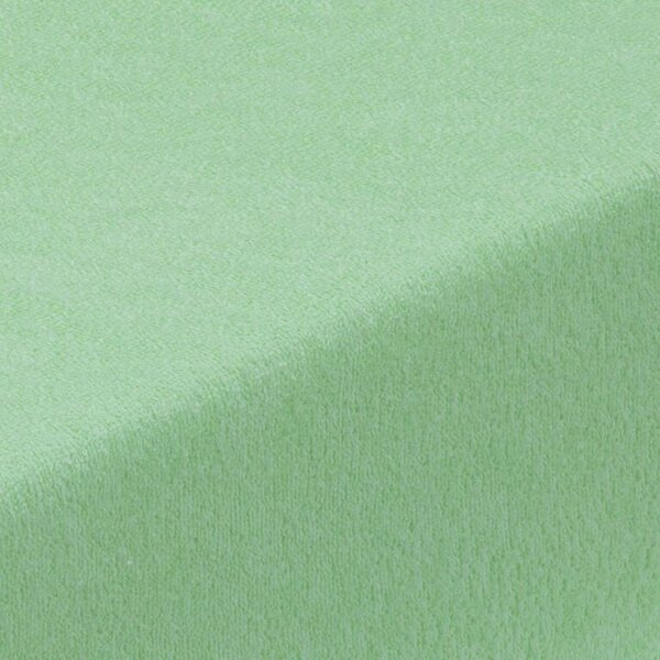 Cearşaf cu elastic frotir EXCLUSIVE verde deschis 90 x 200 cm