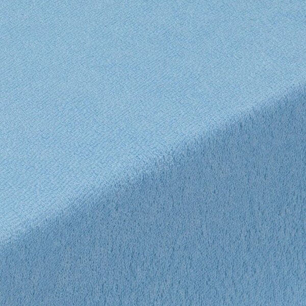 Cearşaf cu elastic frotir EXCLUSIVE albastru ceresc 90 x 200 cm