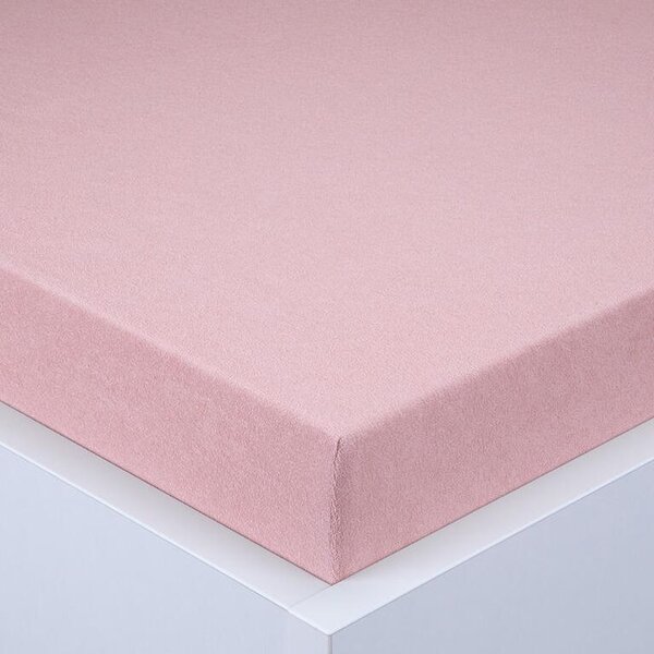 Cearşaf cu elastic frotir EXCLUSIVE roz prăfuit 90 x 200 cm