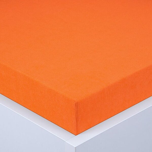 Cearşaf cu elastic frotir EXCLUSIVE portocaliu 90 x 200 cm