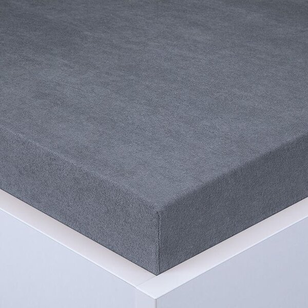 Cearşaf cu elastic frotir EXCLUSIVE antracit 90 x 200 cm