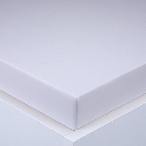 Cearşaf cu elastic jersey EXCLUSIVE alb 90 x 200 cm