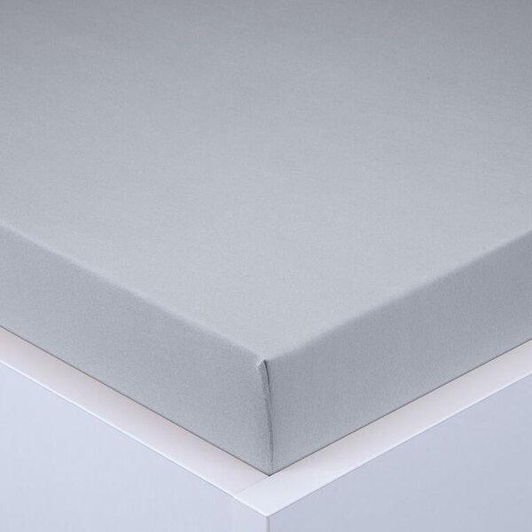Cearşaf cu elastic jersey EXCLUSIVE gri 90 x 200 cm