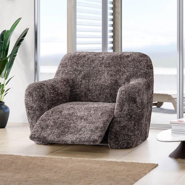 Huse bielastice MARMO maro fotoliu de relaxare (l. 70 - 90 cm)