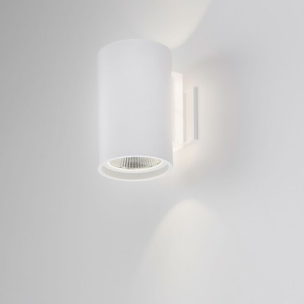BRUMBERG Tubic LED, cilindru, Alb, Hol, Metal, Modern, Spot de perete