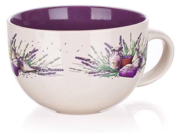 Cană ceramică jumbo LAVENDER, 660 ml