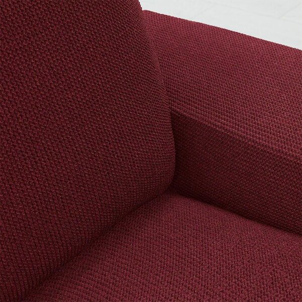Huse super elastice HARMONIA bordo fotoliu dublu (l. 140 - 180 cm)