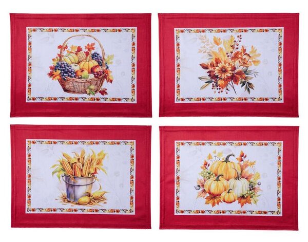 Set de 4 suporturi și traversă de masă PUMPKINS