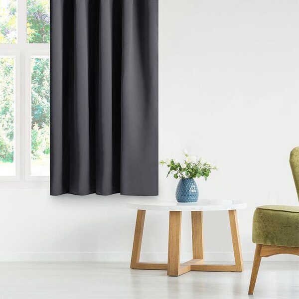 Draperie groasă blackout RESTILO grafit 140 x 245 cm 1 buc