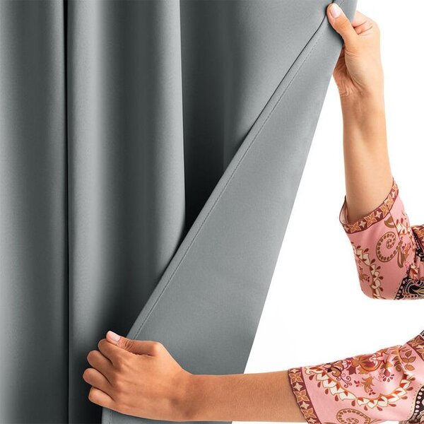 Draperie groasă blackout RESTILO argint 140 x 245 cm 1 buc