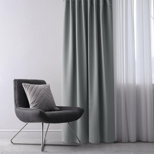 Draperie groasă blackout RESTILO argint 140 x 245 cm 1 buc