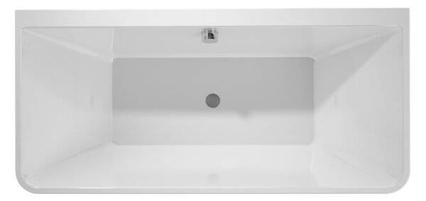 Polysan Polysan, cadă acrilic LIBERTA D montată pe perete 170x78x60cm, alb, 20392