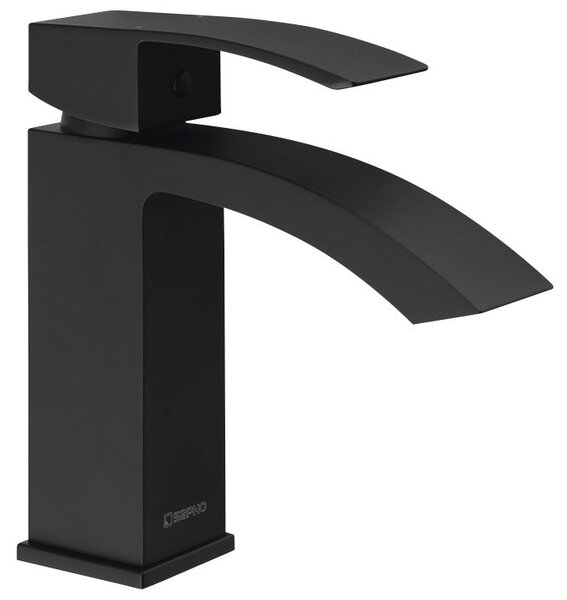 Sapho Sapho, Baterie de lavoar autonomă GINKO 35 fără priză, negru mat, 1101-02B
