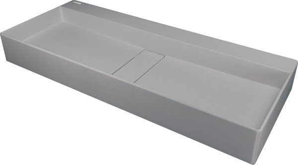 Deante Blur, lavoar blat granit 800x400x120 mm, gri metalic, DEA-CQB_SU8S