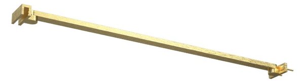 Erga Paris, suport de colț pentru paravane de duș cu grosimea sticlei 6/8/10 mm, lungime 60 cm, auriu mat, ERG-V02-PARIS-BAR60-GB