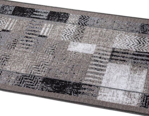 Covor runner Patchwork gri 67 x 150 cm