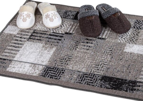 Covor runner Patchwork gri 67 x 150 cm