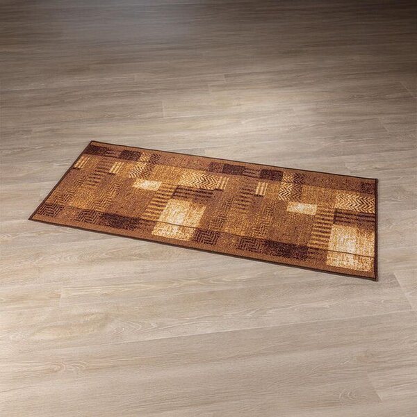 Covor runner Patchwork maro 67 x 150 cm