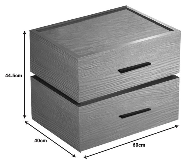 Noptiera Model Sonlen, Stejar, 60x40x44.5 cm