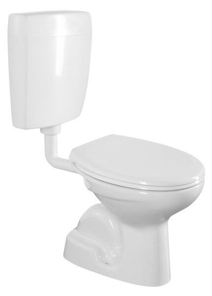 CREAVIT CREAVIT, WC combi, două butoane 4,5/6l, deșeuri mai mici, alb, TP3406