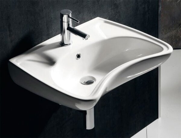 Isvea Isvea, Lavoar ceramic HANDICAP pentru persoane cu handicap fizic, 59,5x45,6cm, alb (3001), 10TP60060