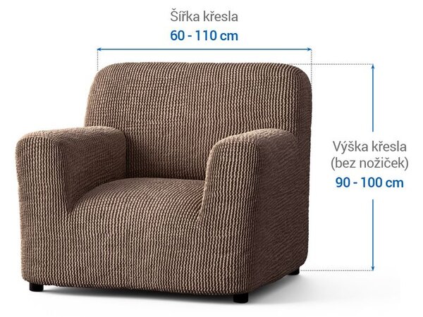 Huse bielastice COSTINA alunei fotoliu (l. 60 - 110 cm)