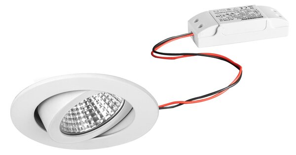 BRUMBERG LED cu LED-uri pentru încastrare IP65 rotund comutabil, Alb, Hol, Metal, Modern, Corpuri de iluminat încastrate rotunde