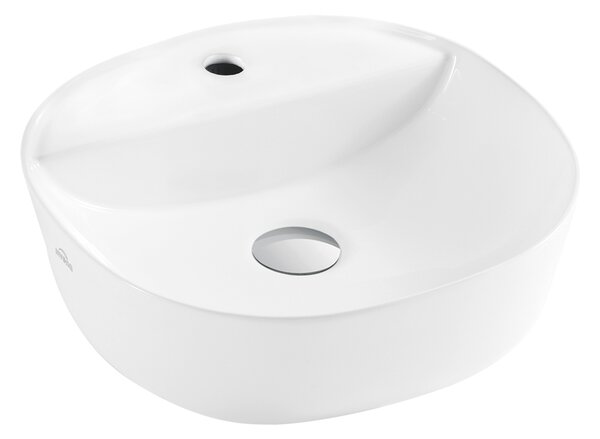 Invena Parla, chiuveta blat 40x40x12 cm, alb, INV-CE-41-001-C