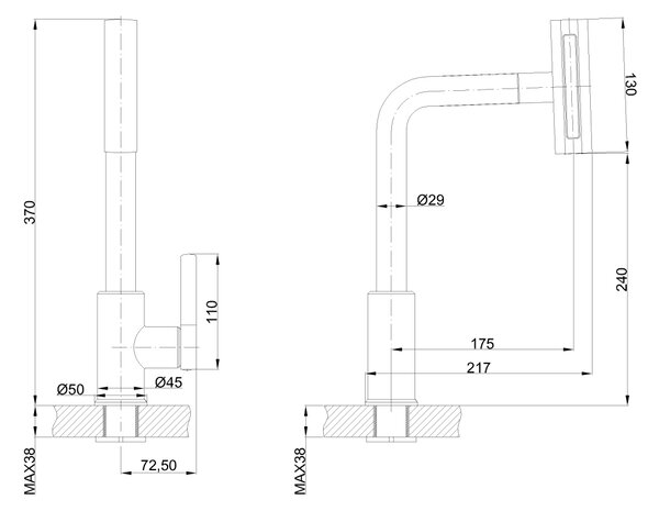 Invena Nelia, baterie înaltă pentru chiuvetă, pipă cu 4 funcții, cromată, INV-BZ-34-001-A Leták: https://cloud.invena.pl/s/nnXaZKg3crBrRkz/download?path=%2FPliki%20do%20strony%20www%2FBZ-34-001-A/Inne/BZ-34-001-A-ulotka-PL…