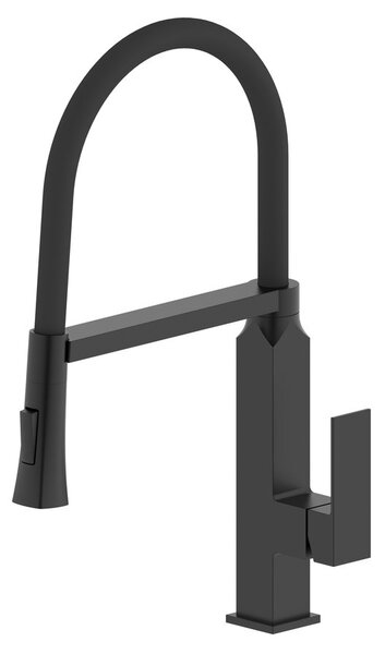Sapho Sapho, baterie chiuvetă independentă MAYA cu pulverizator, negru mat, MA780B
