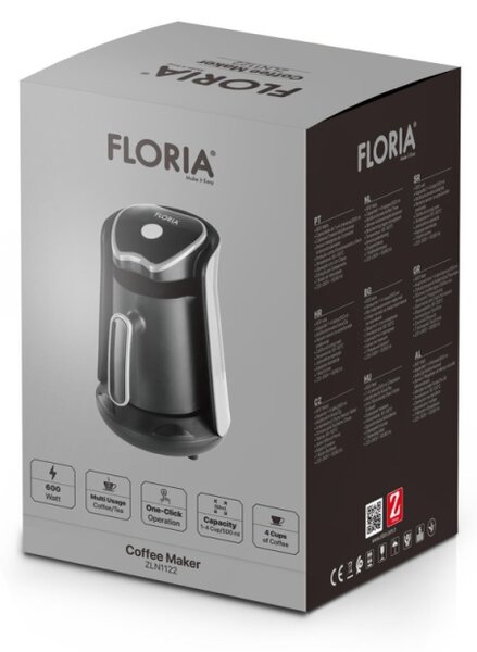 Aparat de cafea Floria ZLN1122, Capacitate 500ml, Putere 600W, Extractie prin picurare