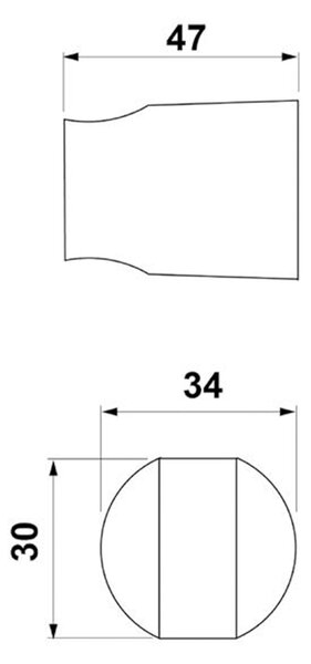 Sapho Sapho, suport de duș rotund, fix, auriu mat, SD71G