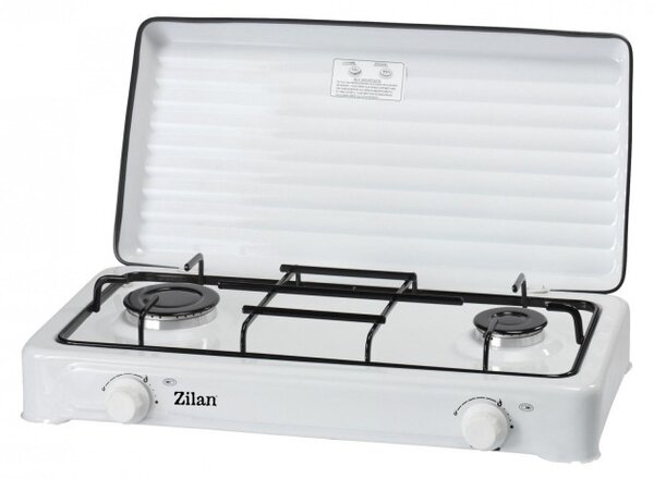 Aragaz 2 ochiuri ZILAN ZLN0025A, culoare alb utilizare numai GPL butelie