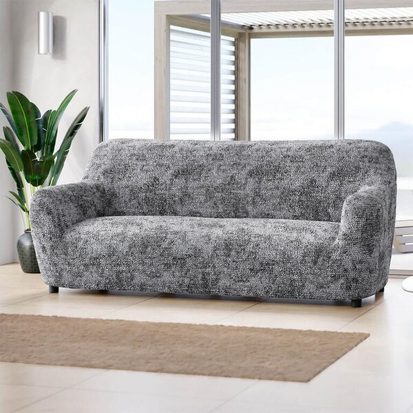 Huse bielastice MARMO gri fotoliu triplu (l. 170 - 220 cm)