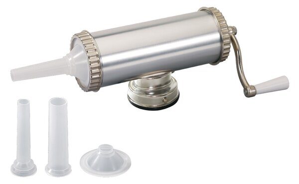 Aparat de umplut si facut carnati FLoria ZLN2577, Capacitate 2.5Kg, Aluminiu, 3 palnii incluse