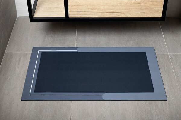 Aqualine Covoraș de baie Aqualine, 60x120cm, absorbant, albastru, PCD012V