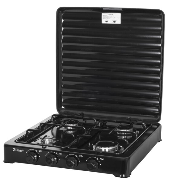 Aragaz 4 ochiuri ZILAN ZLN7079N,Negru Alimentare GPL butelie