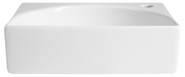 Aqualine Lavoar ceramic RUBIC, Aqualine, 34x25cm, alb, NP452