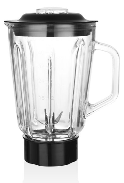Blender Retro Zilan ZLN1207, putere 500W, capacitate 1.5L, 2 trepte de viteza, functie Pulse, vas din sticla, lame din otel inoxidabil