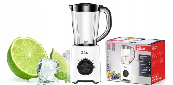 Blender Zilan ZLN3703, 500W, 1.5L, functie puls- Vas de plastic