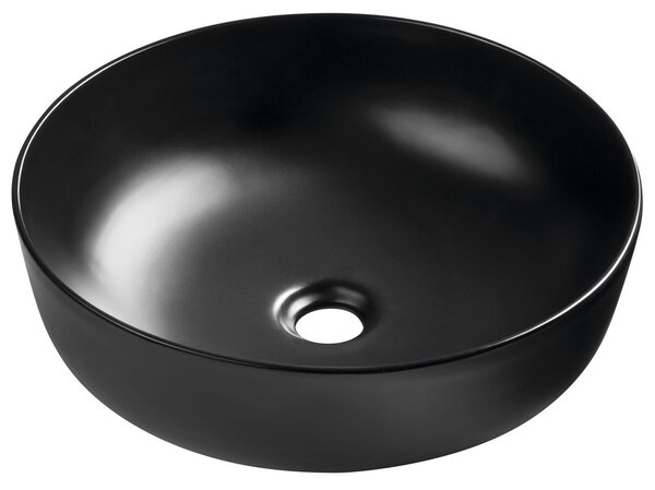 Sapho Sapho, lavoar ceramic de blat RONDEA diametru 41cm, negru mat, AR445B