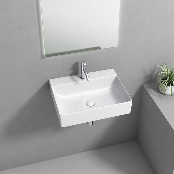 Lavoar ceramic Aqualine SOYO 46x36cm, alb, NP465