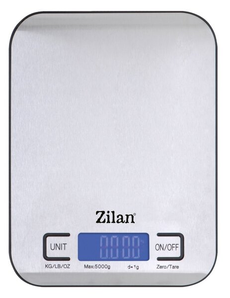 Cantar alimentar digital Zilan ZLN2984 Gri, capacitate 5000g, inchidere automata
