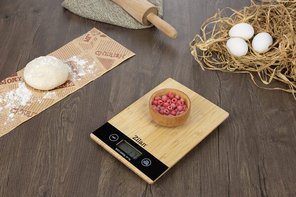 Cantar de bucatarie digital Zilan ZLN8989, Capacitate 2g-5000g, Display LCD, Maxim 5kg